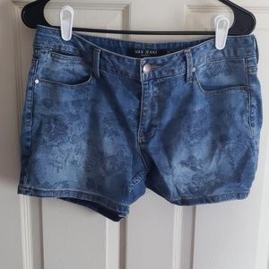 Floral Jean shorts